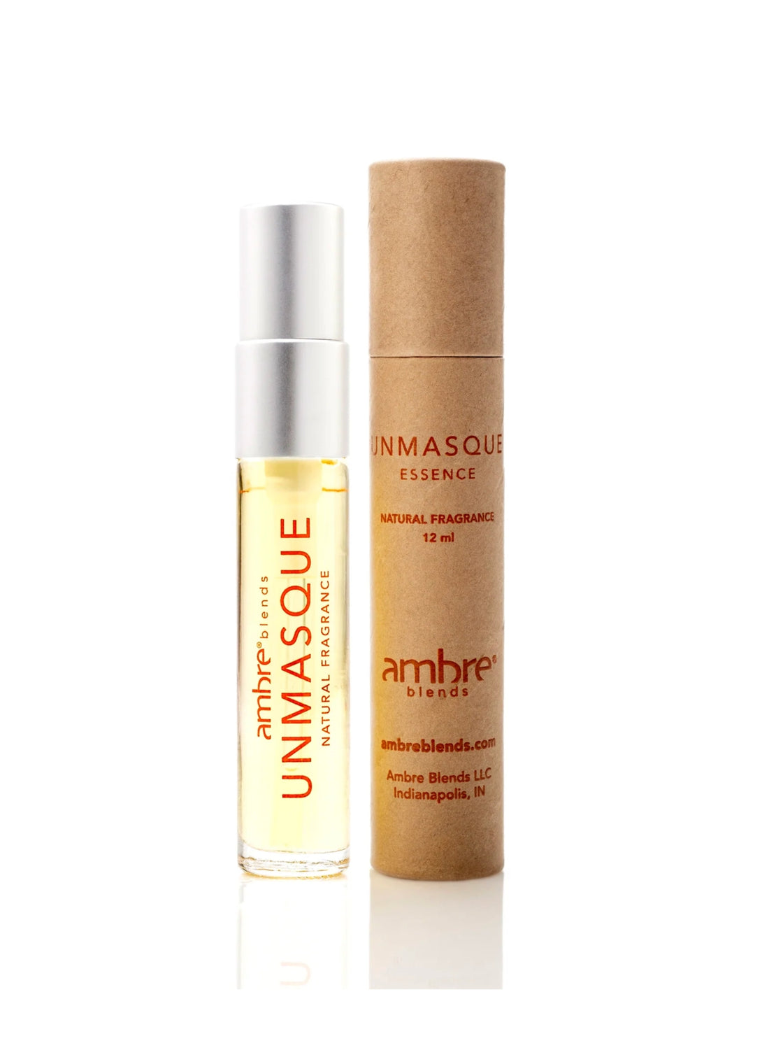 Two Ambre Unamasque products on a white background