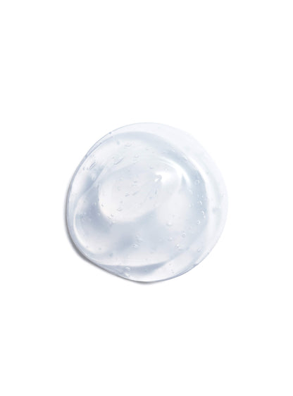 Clear gel on a white background