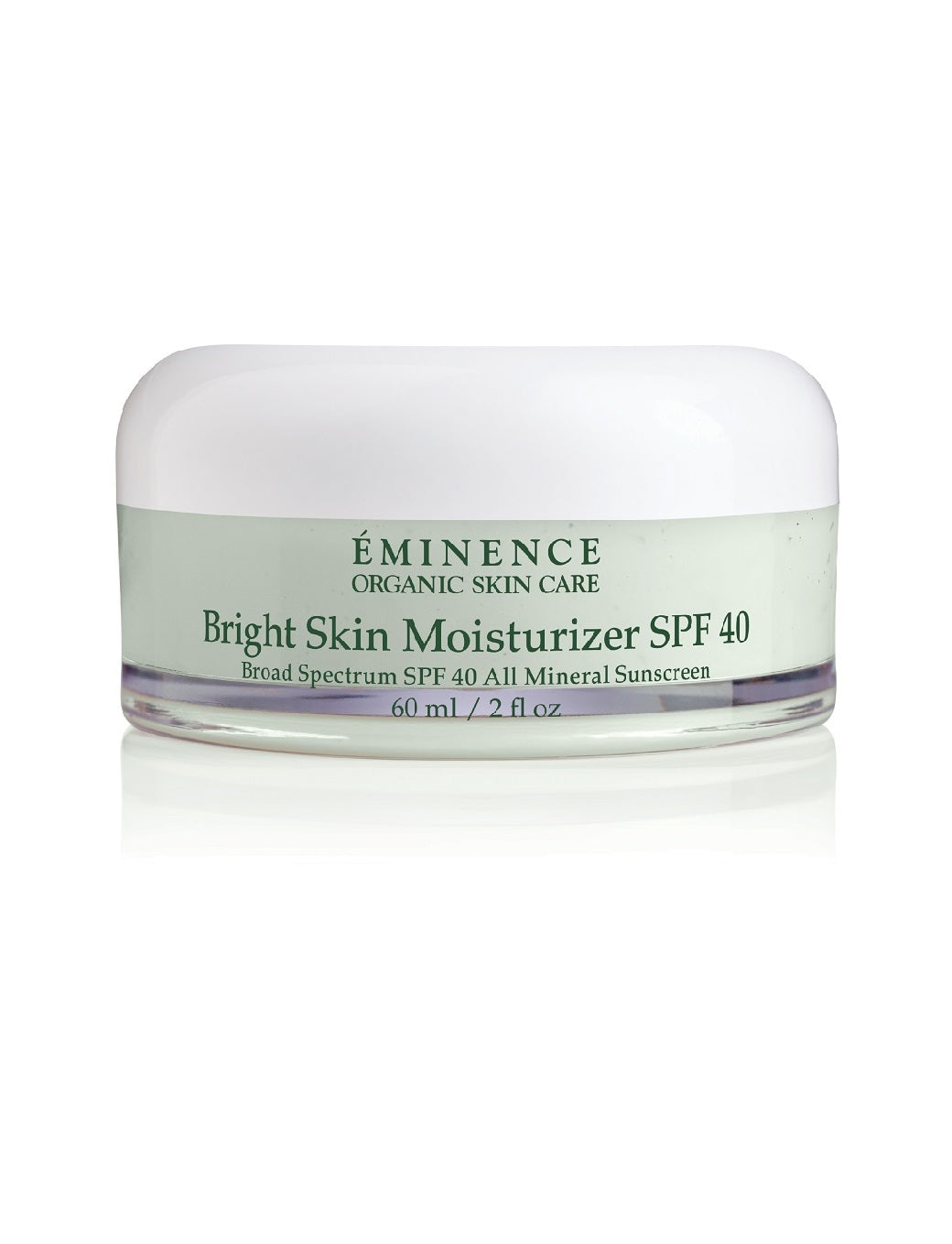 eminence organics bright skin moisturizer SPF 30 jar